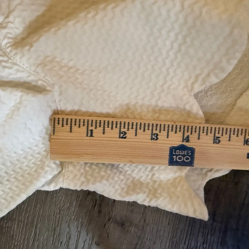 Lilly Pulitzer White  Buttercup Scalloped High Waist Shorts Size 8 - Picture 13 of 14